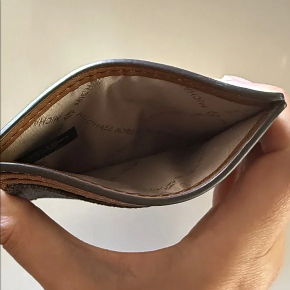 Michael Kors Two-Tone Card Holder - Picture 4 of 4